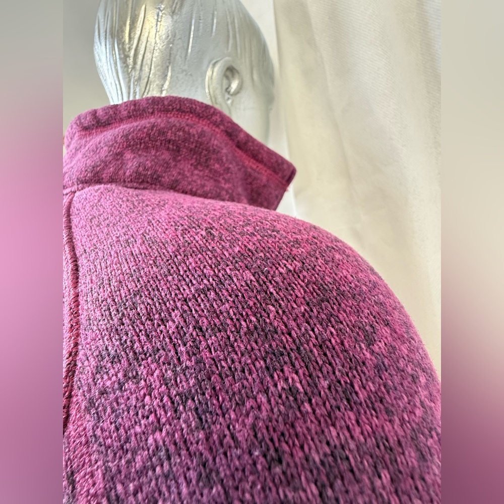 Patagonia Women's Quarter Zip-Up Fleece-Lined Sweater Purple - Picture 5 of 12